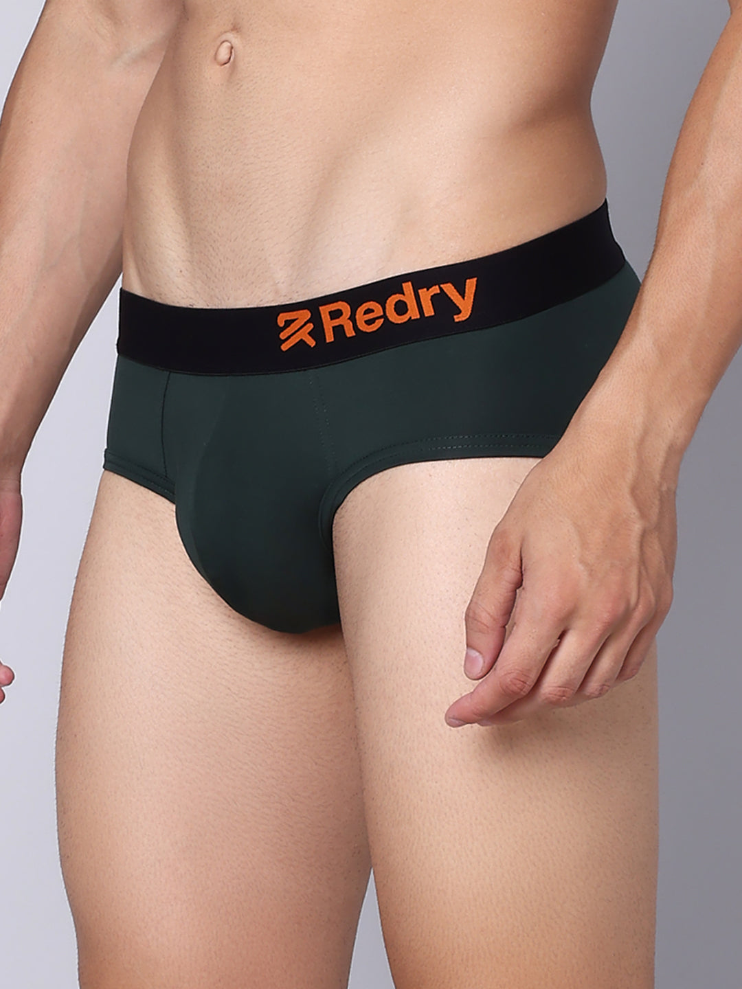 Premium Men's Micro Modal Elastane Brief- Military Green