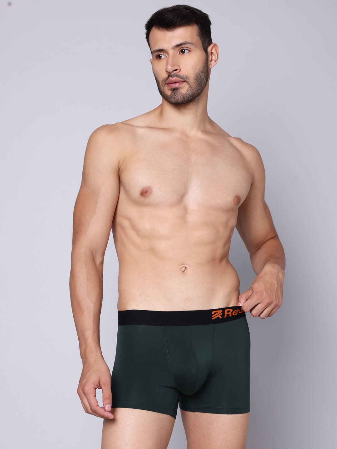 Premium Men's Micro Modal Elastane Trunk - Military Green