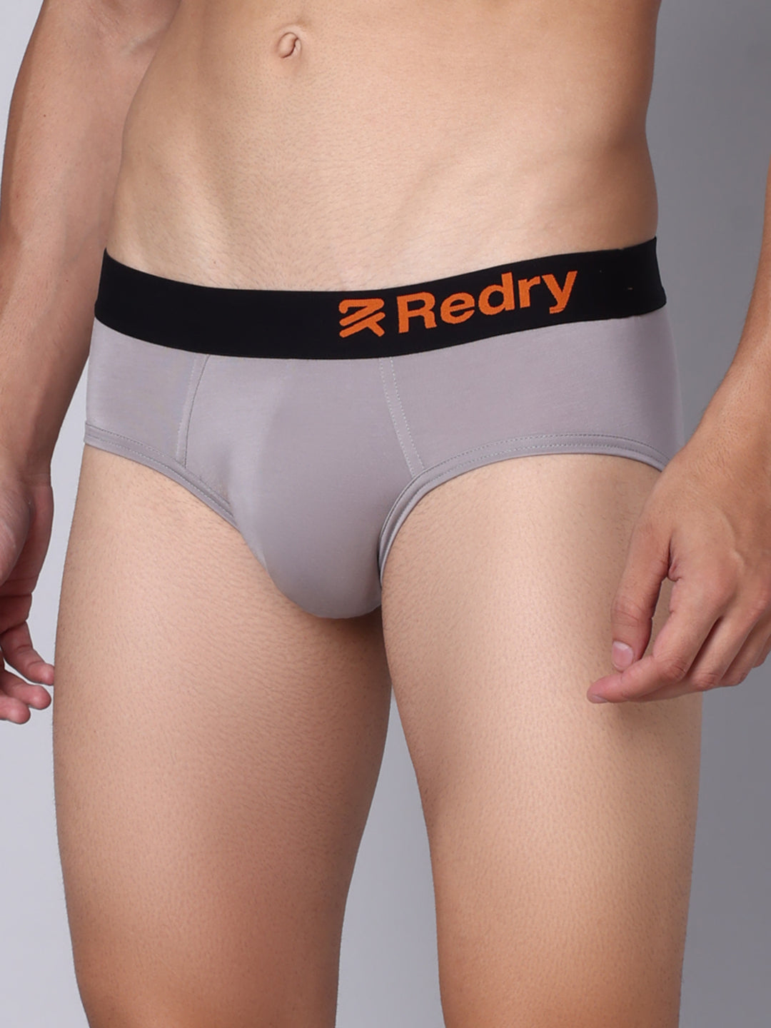 Premium Men's Micro Modal Elastane Brief- Gun Metal
