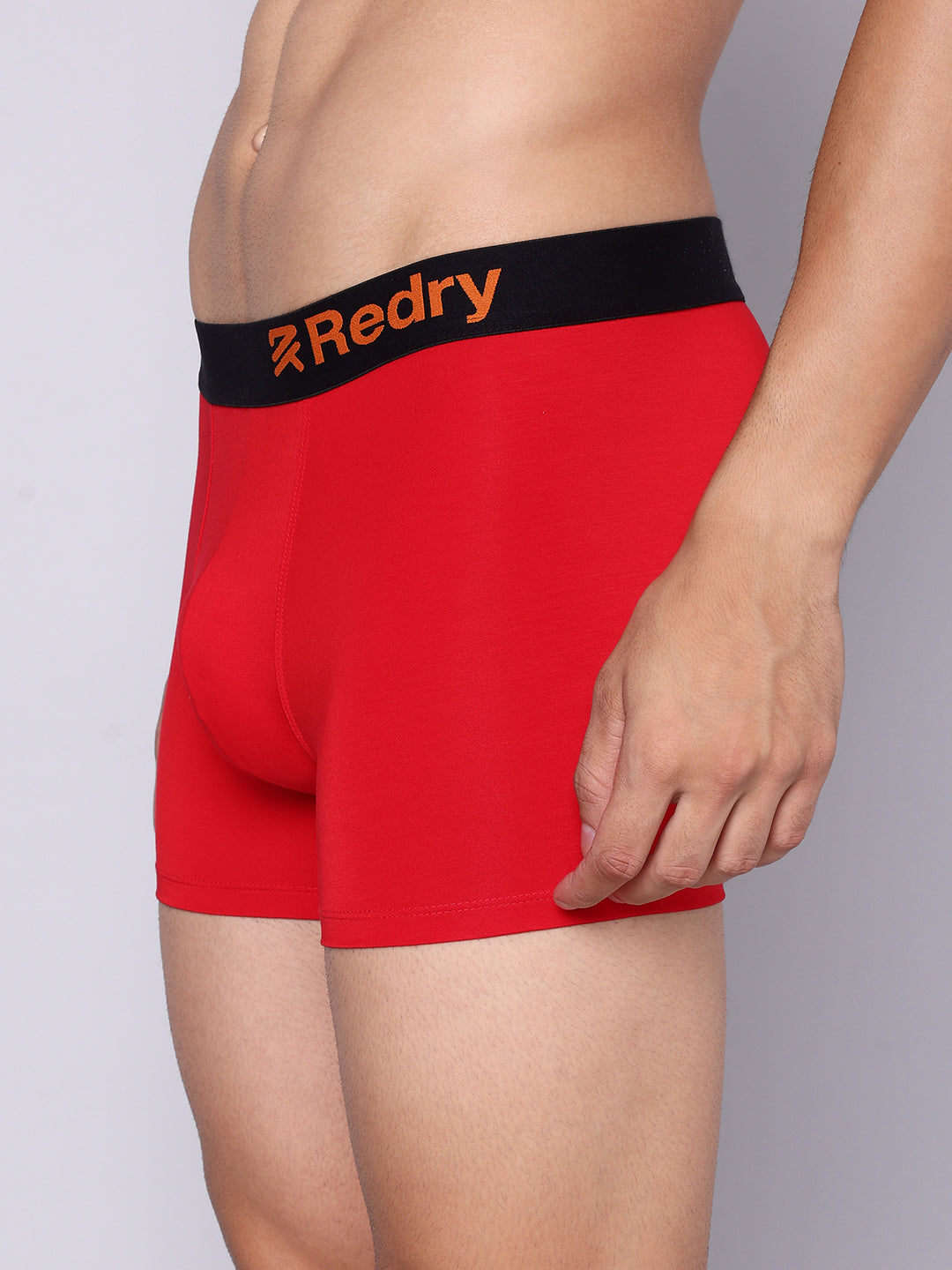 Premium Men’s Micro Modal Elastane Trunk-  Tango Red